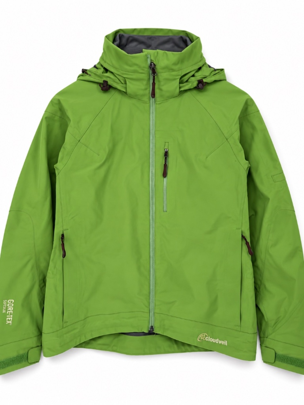 Cloudveil Women's Gore-Tex Softshell Hooded Jacket Small Lime Green